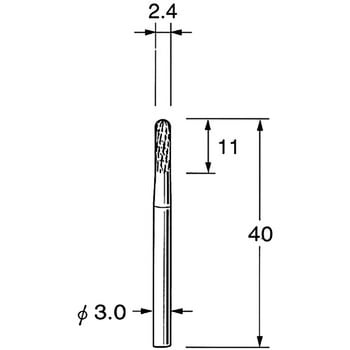 超硬カッター シャンク径3mm リューター(日本精密機械工作)
