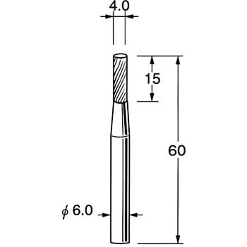 超硬カッター シャンク径6mm リューター(日本精密機械工作)
