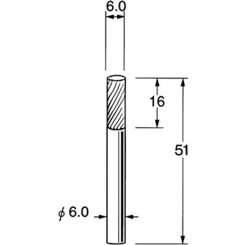 超硬カッター シャンク径6mm リューター(日本精密機械工作)