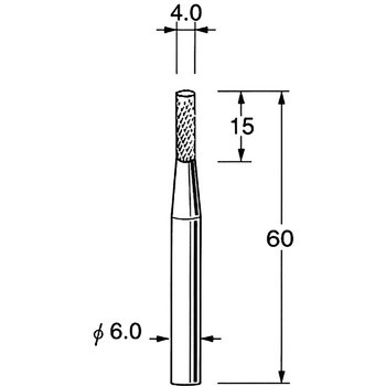 超硬カッター シャンク径6mm リューター(日本精密機械工作)