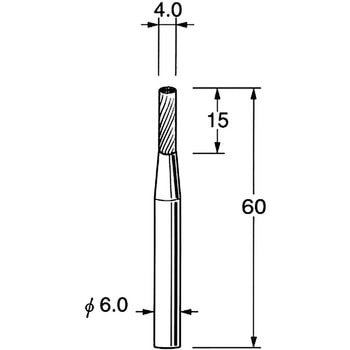 超硬カッター シャンク径6mm リューター(日本精密機械工作)