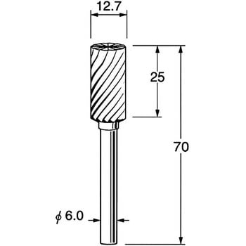 超硬カッター シャンク径6mm リューター(日本精密機械工作)