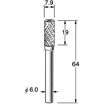 超硬カッター シャンク径6mm リューター(日本精密機械工作)