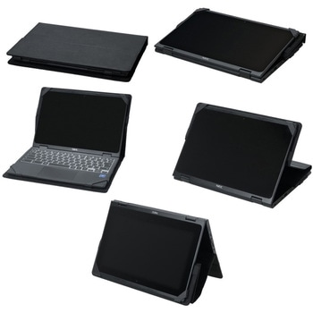 コンバーチブル型PC対応保護ケースL(ブラック) ブルー