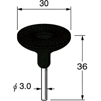 セラミックアングル砥石(研磨用) 非金属用 リューター(日本精密機械工作)