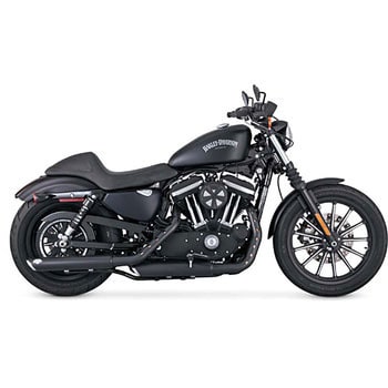 NEW新作 ツインスラッシュ 3インチ スリップオン ブラック VANCE&HINES