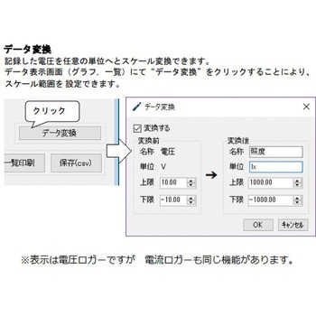 電圧/電流ロガー アズワン