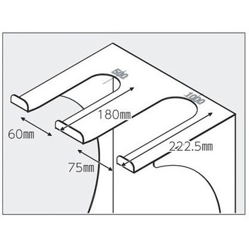 2-716-01 メスシリンダースタンド ５０・１００・２００ｍＬ ＭＣＳ－１-