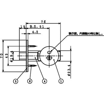 表示錠 (表示錠+サムターン) 川口技研(GIKEN) 【通販モノタロウ】