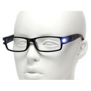 LEDライト付老眼鏡 CK-707BK クリアー光学