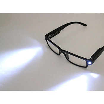 LEDライト付老眼鏡 CK-707BK クリアー光学