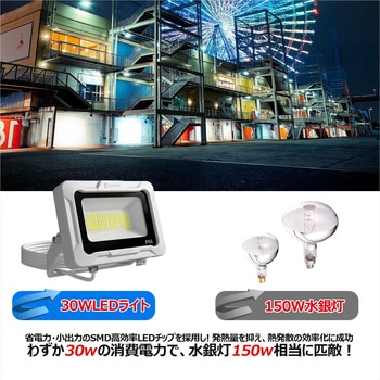 スタンド式投光器 5mコード LED 防水 広角 ワイド照射 GOODGOODS(グッド・グッズ)