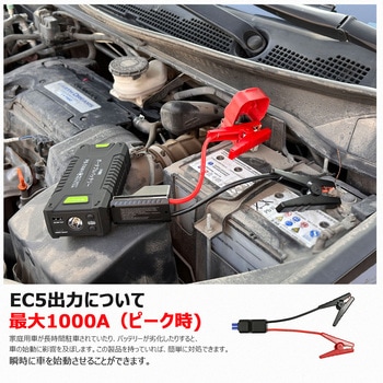 マルチパワーバッテリー ジャンプスターター モバイルバッテリー LEDライト付 専用ケース付属 GOODGOODS(グッド・グッズ)