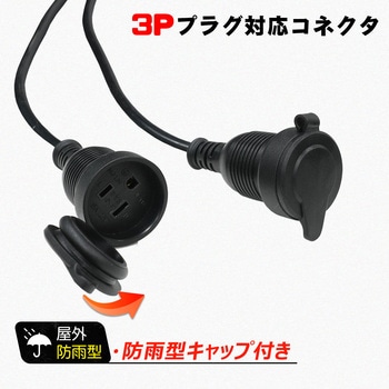 2分岐コード 差込プラグ 2P/3Pプラグ 兼用 2分配 PSE 1500Wまで GOODGOODS(グッド・グッズ)