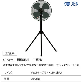 43.5cmプラ羽根工業扇 広電(KODEN)