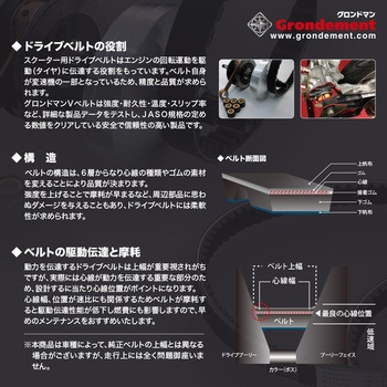 massimo 国産ドライブ Vベルト Grondement(グロンドマン)