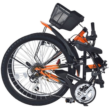 折りたたみ ジュニア MTB シマノ6段変速 LEDライト リング錠 バスケット付き MJ822F CROSSBLAZEシリーズ MYPALLAS