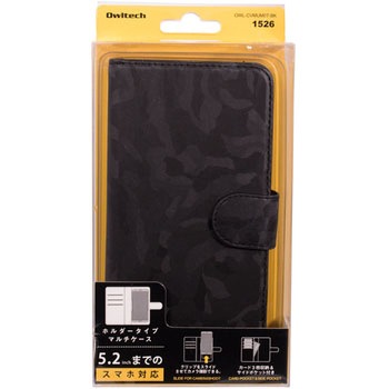 マルチケース Owltech オウルテック 汎用スマホケース 通販モノタロウ Owl Cvmum07 Bk