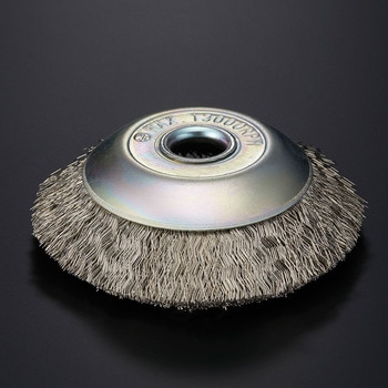 ステンレスベベルブラシ 空気工具用 高島産業