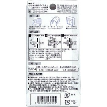 ターンナットビス付 若井産業