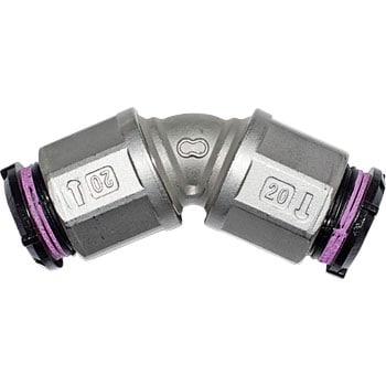 ステンレス鋼管用アバカス継手 45°エルボ 東尾メック