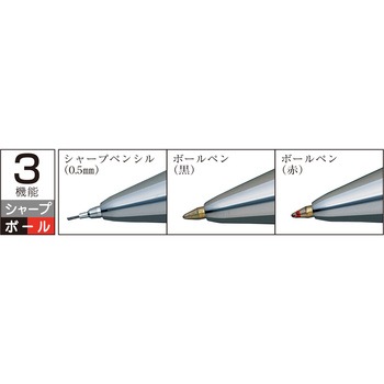 多機能筆記具 Wアクション カーボンファイバー軸 プラチナ万年筆