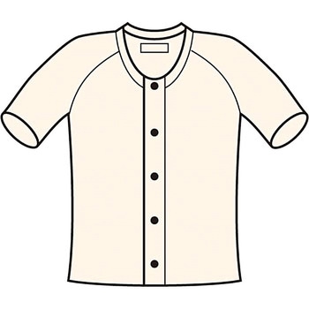ひば前開き5分袖(ラグラン袖)紳士用 神戸生絲