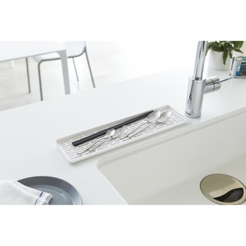 スリム グラス&マグスタンド アクア - 山崎実業