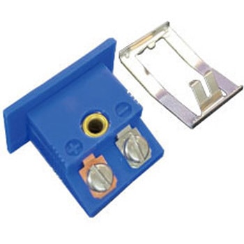 熱電対ミニチュアコネクタ用パネルジャック Tタイプ(青色) オメガエンジニアリング