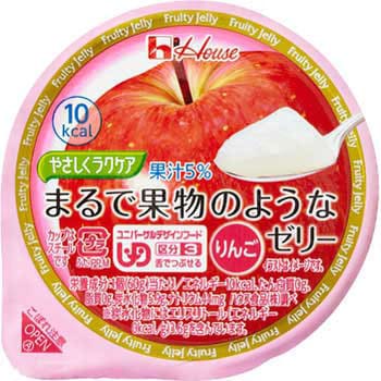 やさしくラクケア まるで果物のようなゼリー (舌でつぶせる) ハウス食品