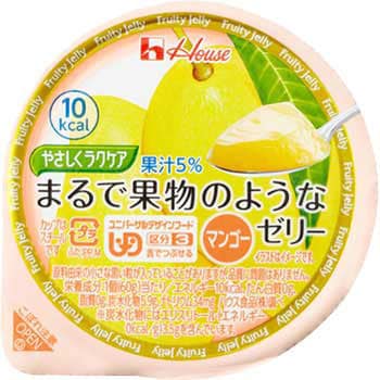 やさしくラクケア まるで果物のようなゼリー (舌でつぶせる) ハウス食品