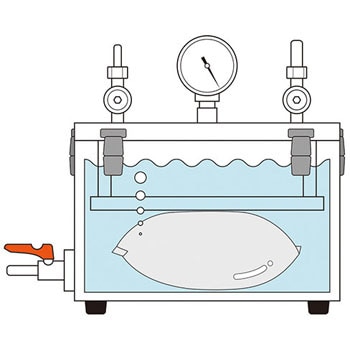 VRT リークテスト用真空デシケーター 1個 アズワン 【通販モノタロウ】