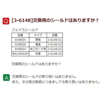 フェイスシールド アズワン