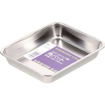 18-8ステンレス製角バット手札型 パール金属