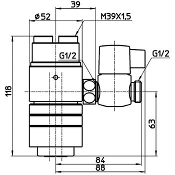 シングル混合栓用分岐アダプター SANEI