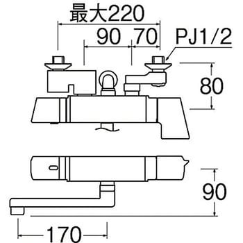 SK18121CT2-13 サーモシャワー混合栓 1台 SANEI 【通販サイトMonotaRO】