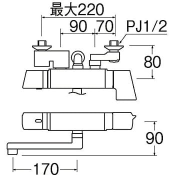 SK18121CT2K-13 サーモシャワー混合栓 1台 SANEI 【通販サイトMonotaRO】