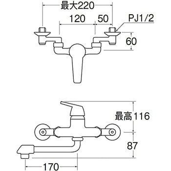 CK1700DK-13 シングル混合栓 1台 SANEI 【通販サイトMonotaRO】