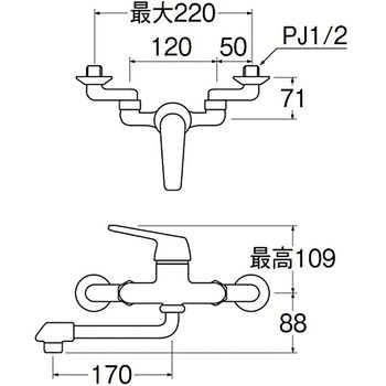 CK1700DK-4U-13 シングル混合栓 1台 SANEI 【通販サイトMonotaRO】