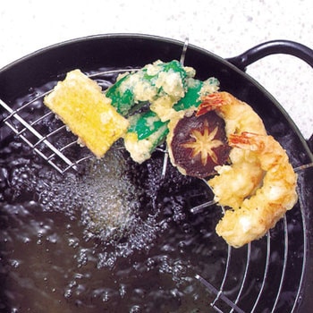 便利小物 フリーサイズ揚げ物アミ パール金属