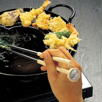 便利小物 温度計付天ぷら用揚げばし - パール金属