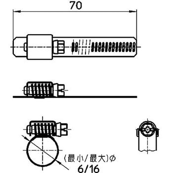 ステンレス自在バンド SANEI 吊配管金具 【通販モノタロウ】