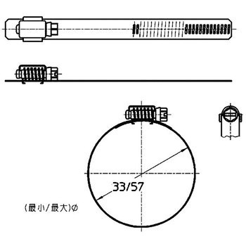 ステンレス自在バンド SANEI