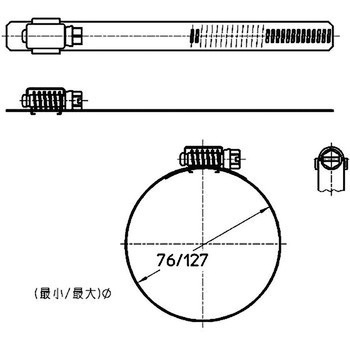 ステンレス自在バンド SANEI