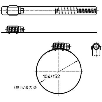 ステンレス自在バンド SANEI