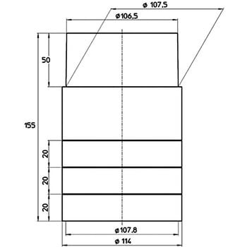 H502-100 VU管用持出しニップル 1個 SANEI 【通販サイトMonotaRO】