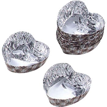 V-day アルミ箔チョコレートモールドハート型 パール金属