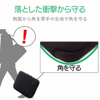 パソコンケース  インナーバック ネオプレン素材 サイドプロテクト ブラック エレコム