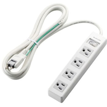 電源タップ 2.5m 3P 一括スイッチ付 スイングタップ RoHS エレコム