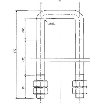 U字フック 大(座板付) 信和自動車工業
